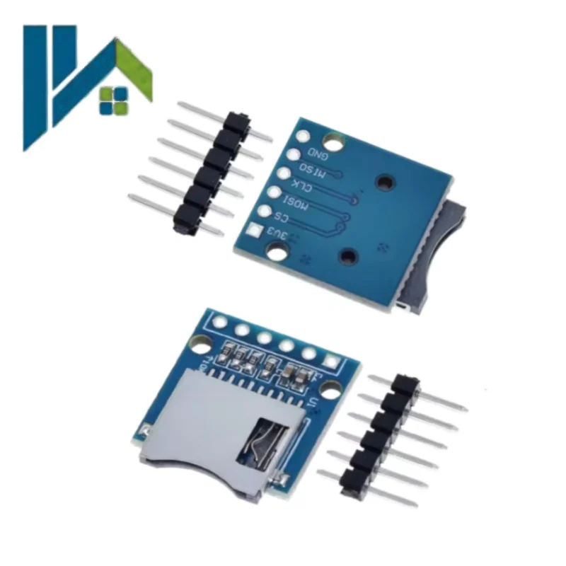 6Pin Micro SD Card Adapter Board Module Power Connector Mini SD TF Card Memory ARM AVR Storage Expansion Processor