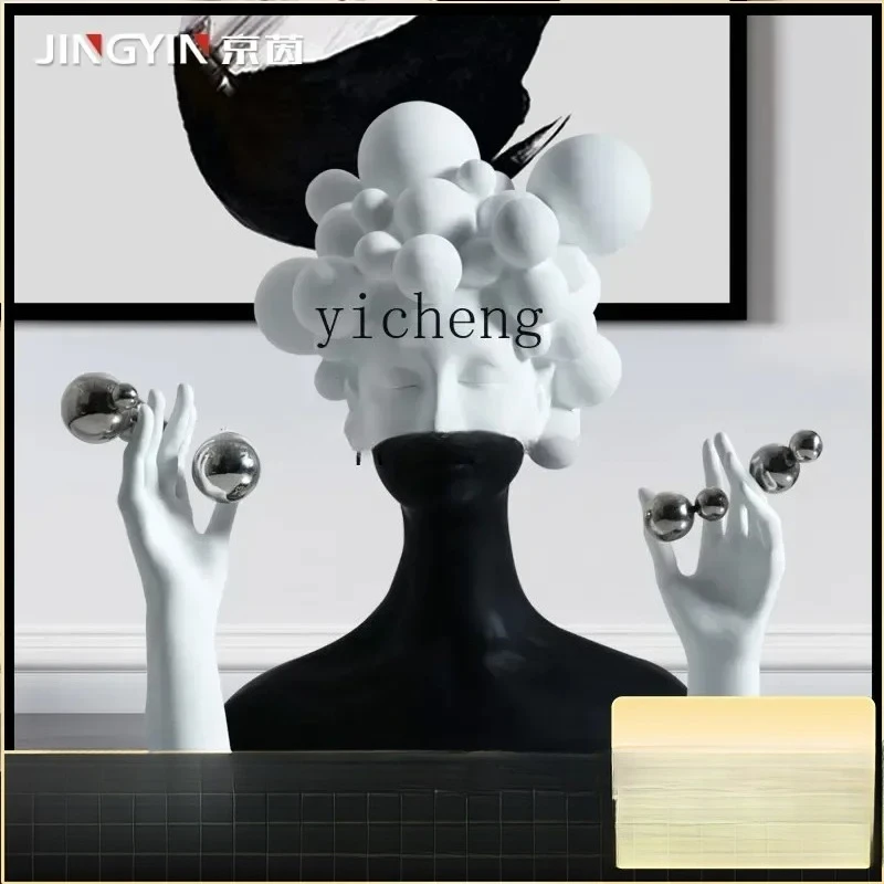 Bj-22 Nordic Figure Sculpture Model Room Art Abstract Head Creative Ornament Ornament
