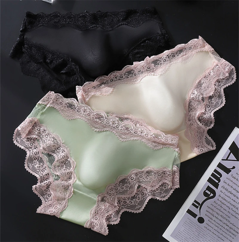 Men's underwear Lace mesh man briefs 3D convex bag lingerie adults 18 plus size gay sissy panties sexy for guys cuecas masculina