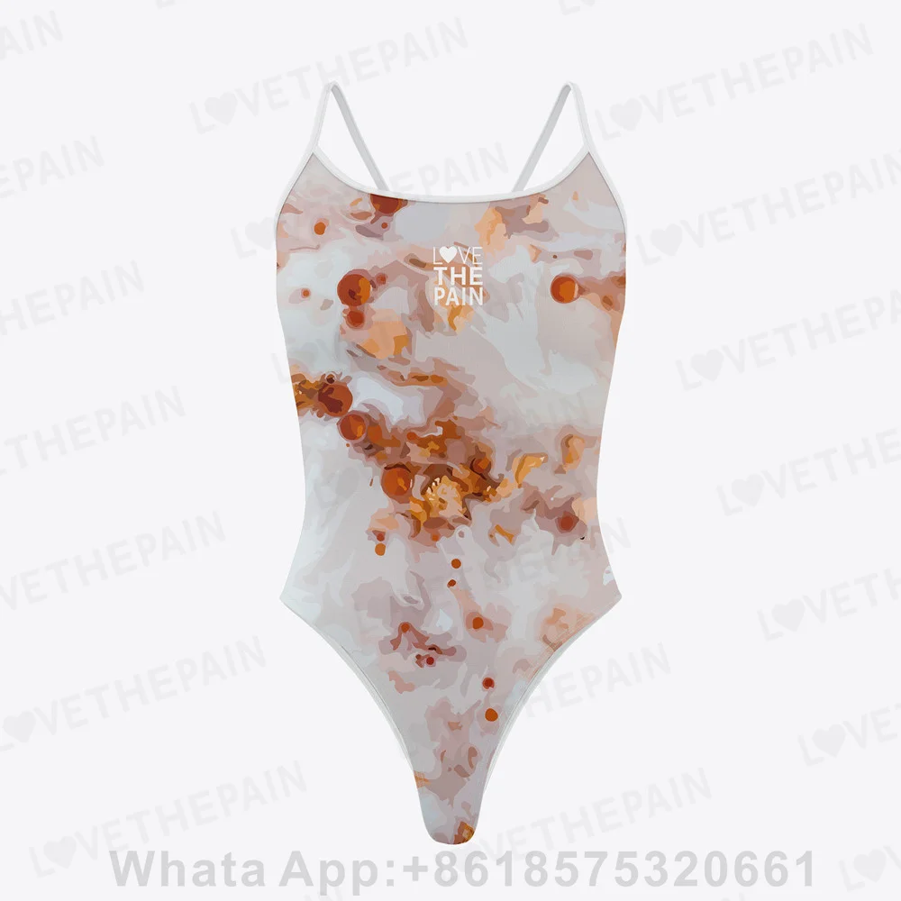 Love The Pain Women Swimsuit Sexy One-piece Comfort Suit Swimwear Bikini Quick Dry Bathing Suit Functional Training Swimsuit