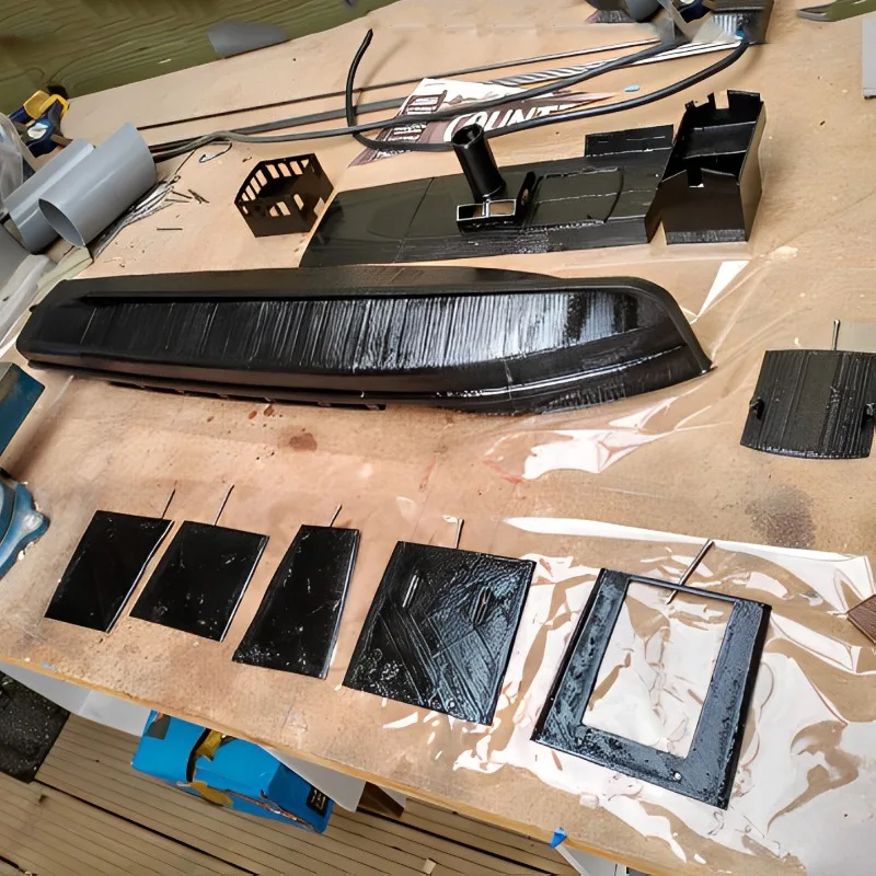 RC 보트 60cm 로맨틱 소형 페리 원격 제어 보트 고정밀 3D 프린팅 성형 RC 보트 키트 성인용 장난감