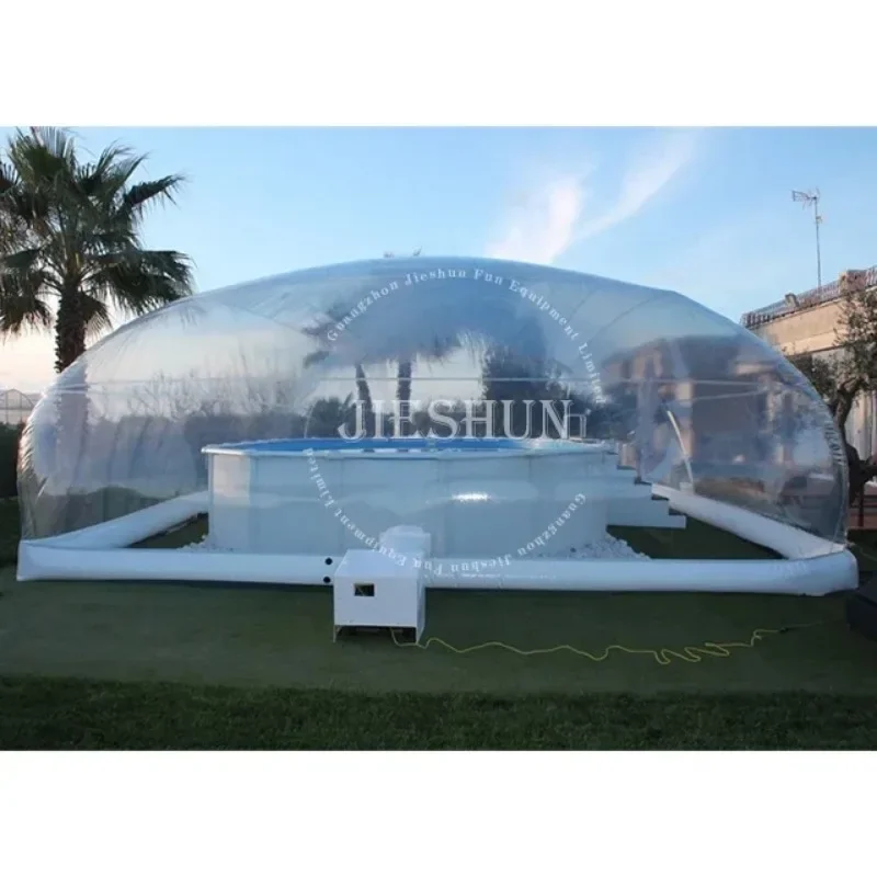 PVC Pool Dome Cover Inflatable Transparent Swimming Pool Cover Tent For Pools