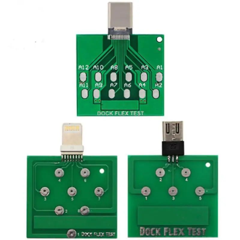 Scheda di prova del connettore della presa di tipo C / IOS / Andorid con scheda PCB, Test di ricarica della batteria della scheda Micro della spina di coda di rilevamento