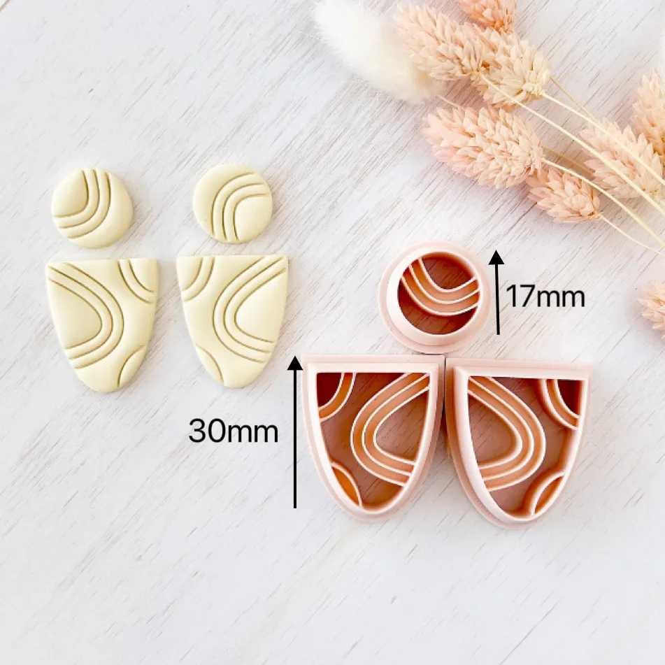 Polymer Clay Earring Cutter, Dangle Clay Cutter, Abstract shape clay cutter, Dangle Clay Cutter, Abstract shape clay cutter