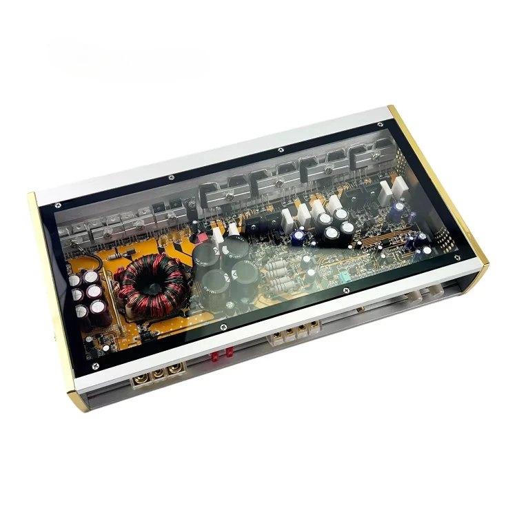 Factory RMS power 250W*2 @ 2Ω Professional 2-Channel Car Audio Amplifier 12V 2Ohm Class AB with Equalizers Car power Amplifiers