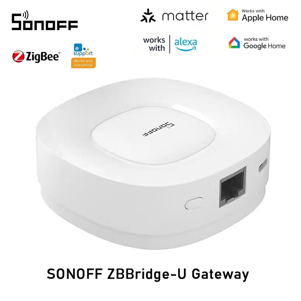 

SONOFF ZB Bridge-U Matter Zigbee Bridge Ультра умный домашний шлюз Поддержка 66, вспомогательное устройство, работа Alexa Google Home