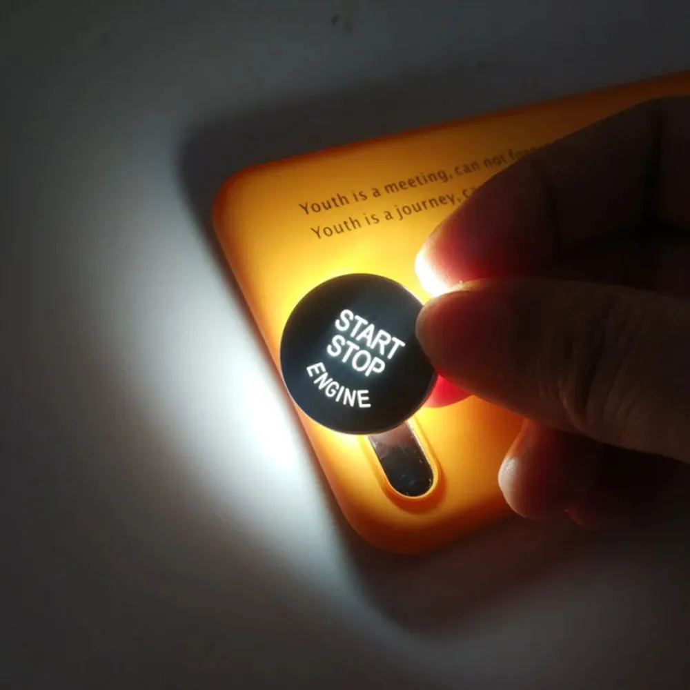 ل BMW F10 F07 F01 X3 F25 X4 F26 F11 F06 X5 F15 X6 F16 سيارة الإلكترونية اليد الفرامل P زر وبداية وقف المحرك غطاء الكسوة ملصقات #6