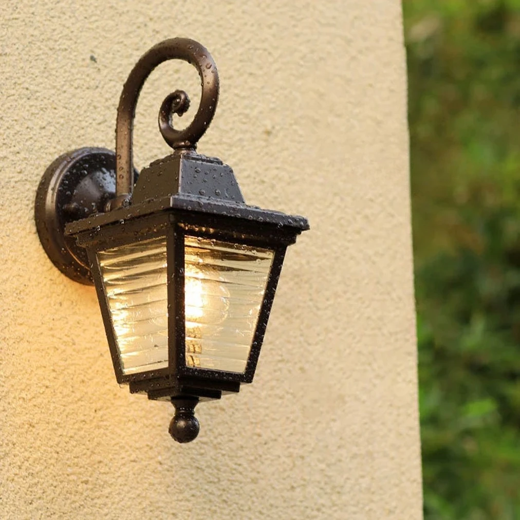 

Европейский ретро настенный светильник для виллы, дверной проем, уличный водонепроницаемый бра, балкон, проход, садовый настенный светильник, наружное освещение