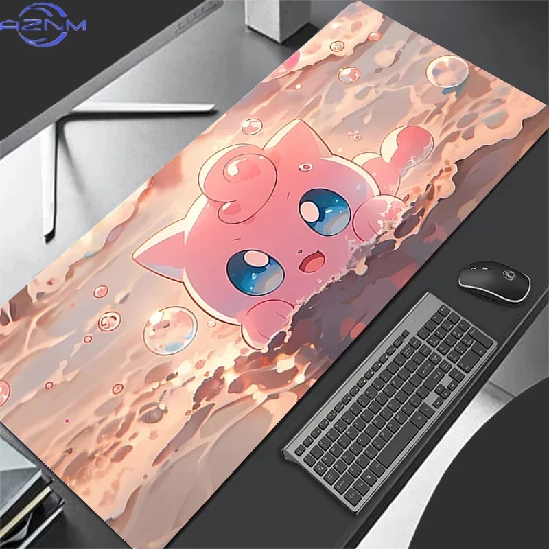 Mouse Pads Gaming Accessories PC Gamer XXL Anime Computer Desk Mat Laptop Varmilo Keyboard Pads P-pokemons Jigglypuff Mousepad