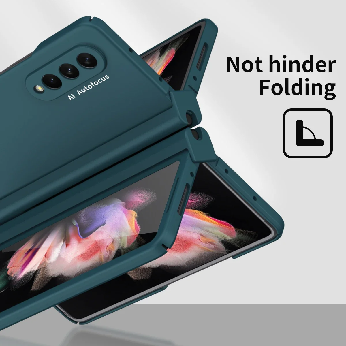 with Touch Pen For Samsung Galaxy Z Fold 7 6 5 4 3 2 5G Case Hinge Pen Slot Front Screen Glass Protect Capa Z Fold 2 3 4 5 Cover