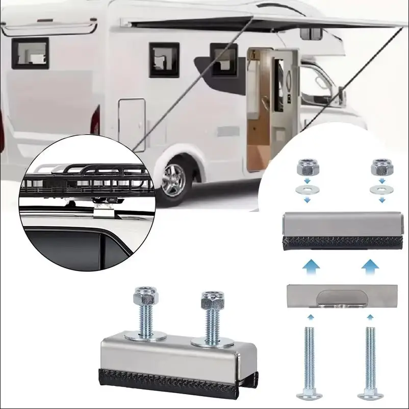 2 Packs Roof Rack Mount Kit Van Roof Rack Brackets RVs Photovoltaic Brackets For Fiat Ducato Peugeot Boxer Citroen Relay