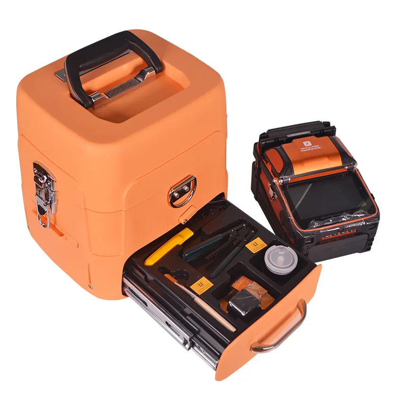 

Fusionadora AI9 FTTX 7800 Mah Lithium Battery Automatic Heating Fiber Splicing Machine Fusion Splicer