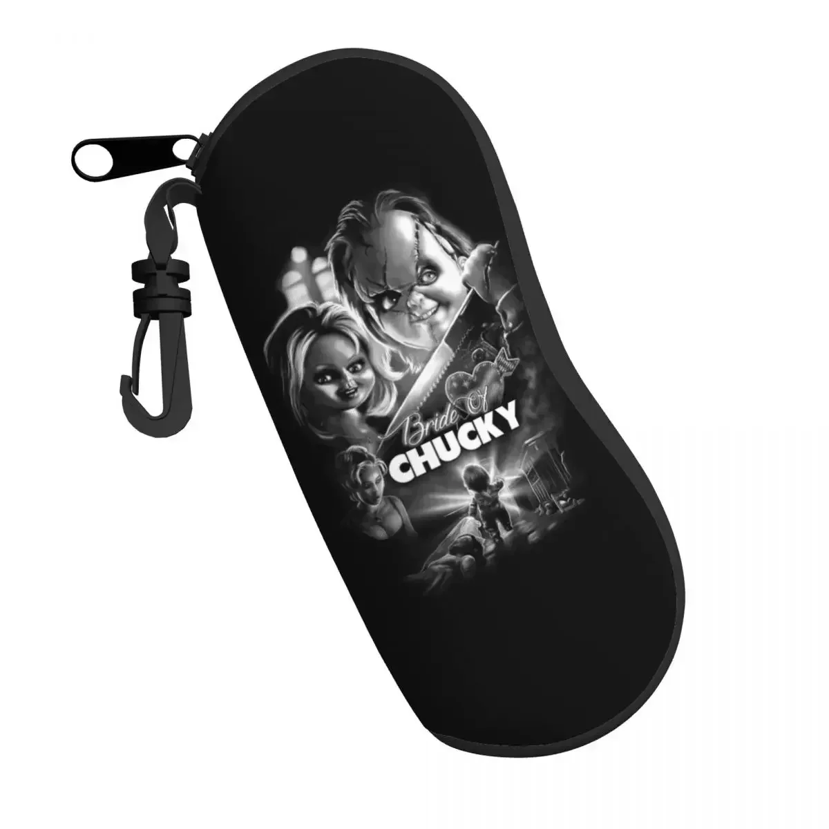 Bride Of Chucky Shell Eyeglasses Case Men Women Cute Killer Doll Chucky Glasses Case Sunglasses Box Pouch