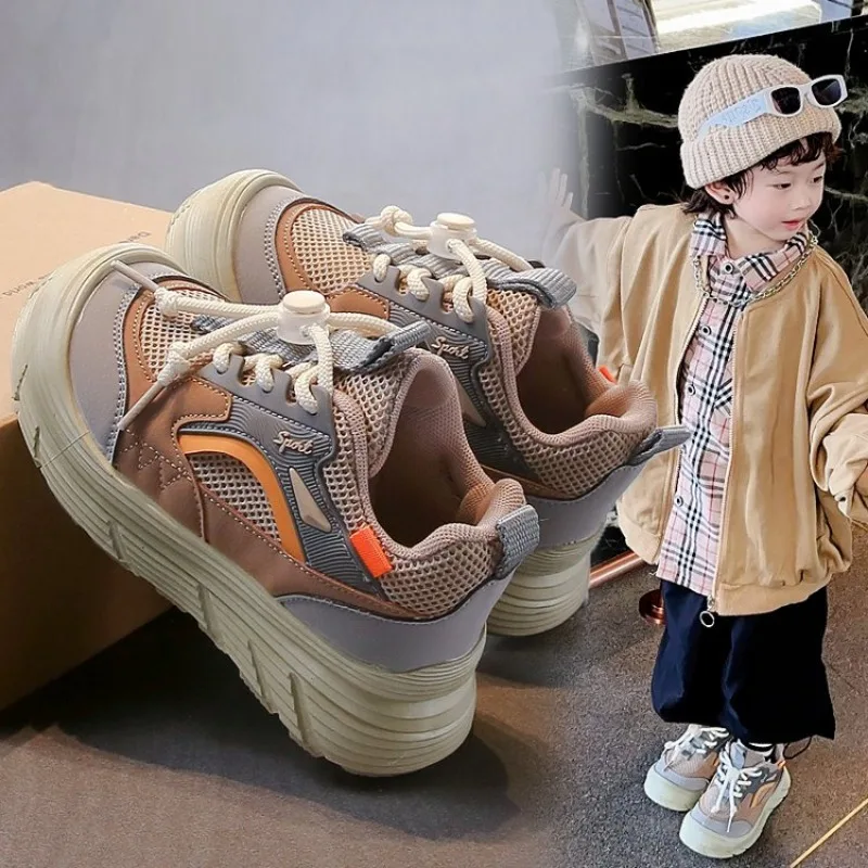 Zapatos Deportivos informales para niños y niñas, zapatillas de malla transpirable, zapatos deportivos para estudiantes de verano, novedad de otoño 2024