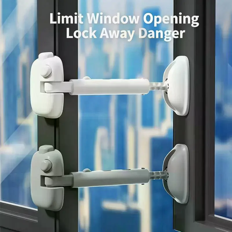 1/2Pcs Window Lock Child Protection Window Restrictor Baby Safety Stopper Falling Prevention Locks Limiter