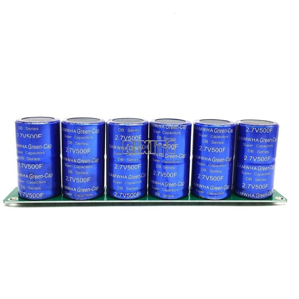 Farad Capacitor 2.7V 500F 6 Pcs/1 Set Super Capacitance With Protection Board Automotive Capacitors