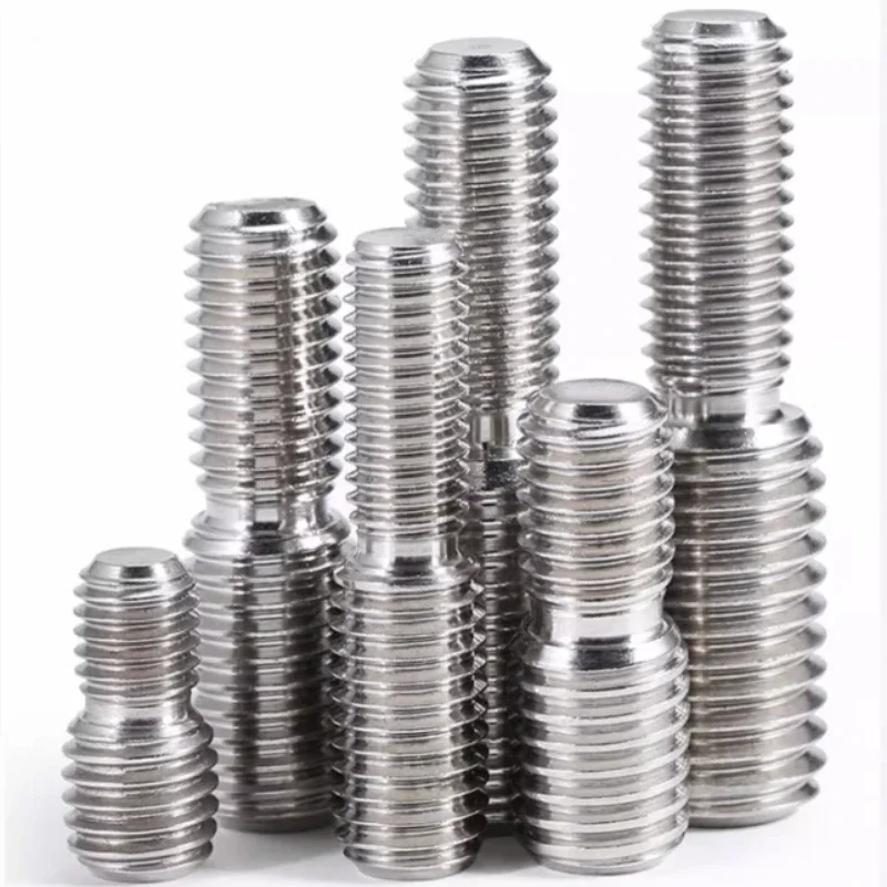 

304 Stainless Steel M3 M4 M5 M6 M8 M10 M12 M14 M16 M20 Thread Adapter Male to Male Conversion Double Head Transfer Screw Bolt