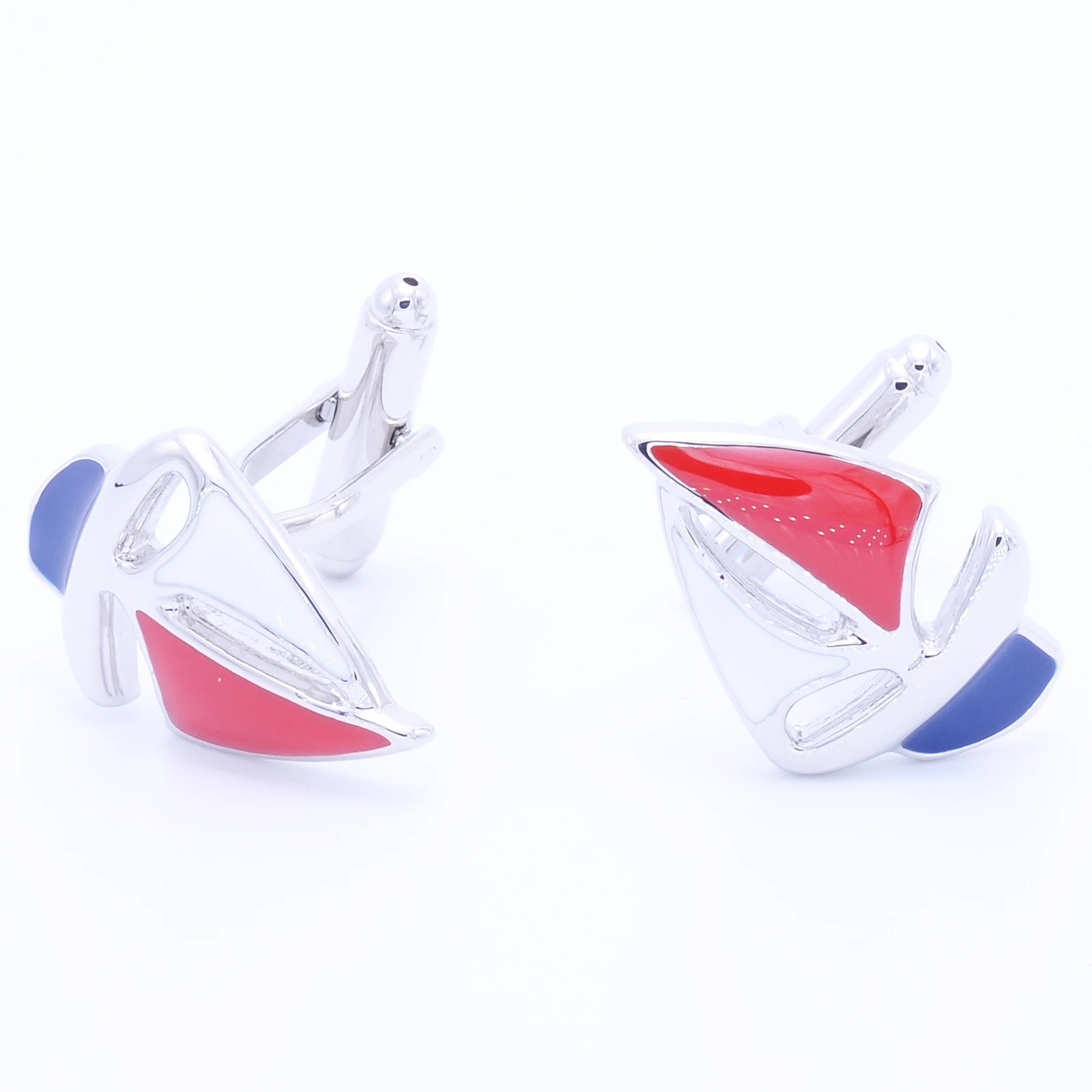 4 أنماط TZG أزرار أكمام رياضية للرجال أزرار أكمام قارب شراعي 1 زوج