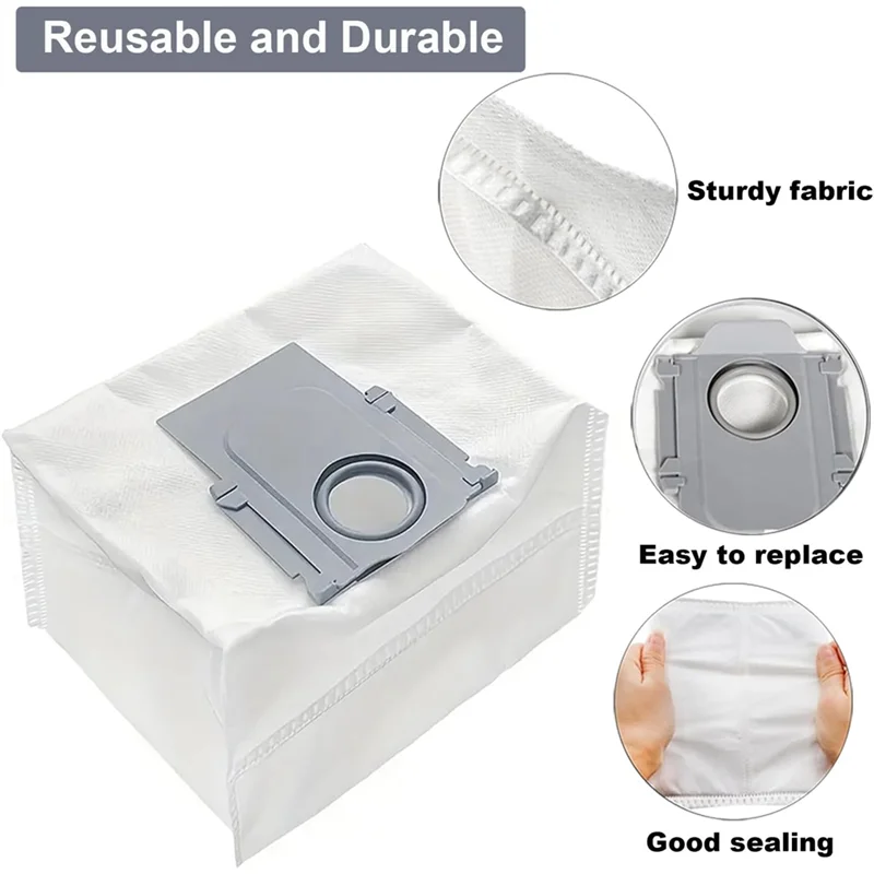 TCF-22Pack أكياس الغبار لـ Roborock S8+، S8 Pro Ultra، S7 Maxv Ultra S7 Max، S7 Maxv Ultra، Q7 Q7+ Q8 Max+ Q5 Q5+ Robot Vacuum