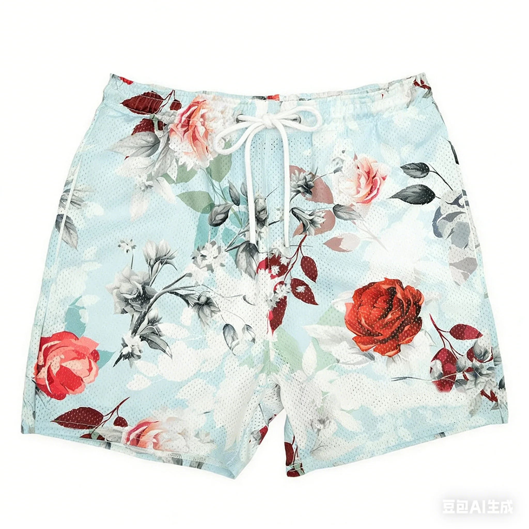 

New Flowers Design Shorts Women Men Vintage Trendy Oversize Street Sports Outdoor Shorts Hawaii Beach Short Pants Swim Trunks