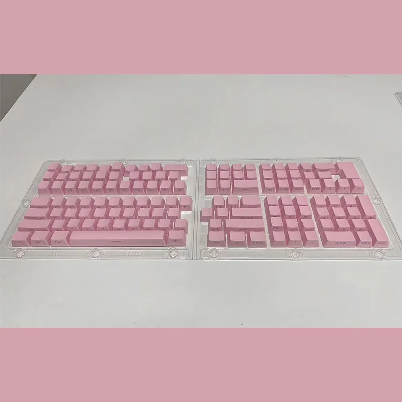 

[Side engraving 131 key small full set of light transmission] Two-color side character light transmission two-color mechanical k