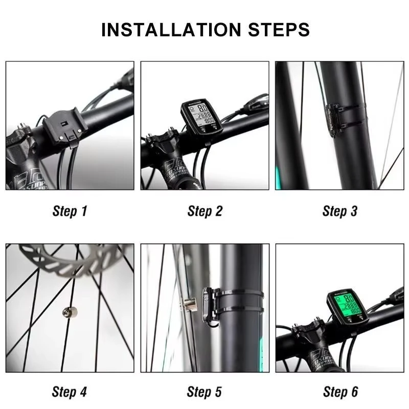 Bicycle Computer LCD Digital Wired Cycling Computer Speedometer Bike Speed Odometer With Backlight bike Accessories image 5