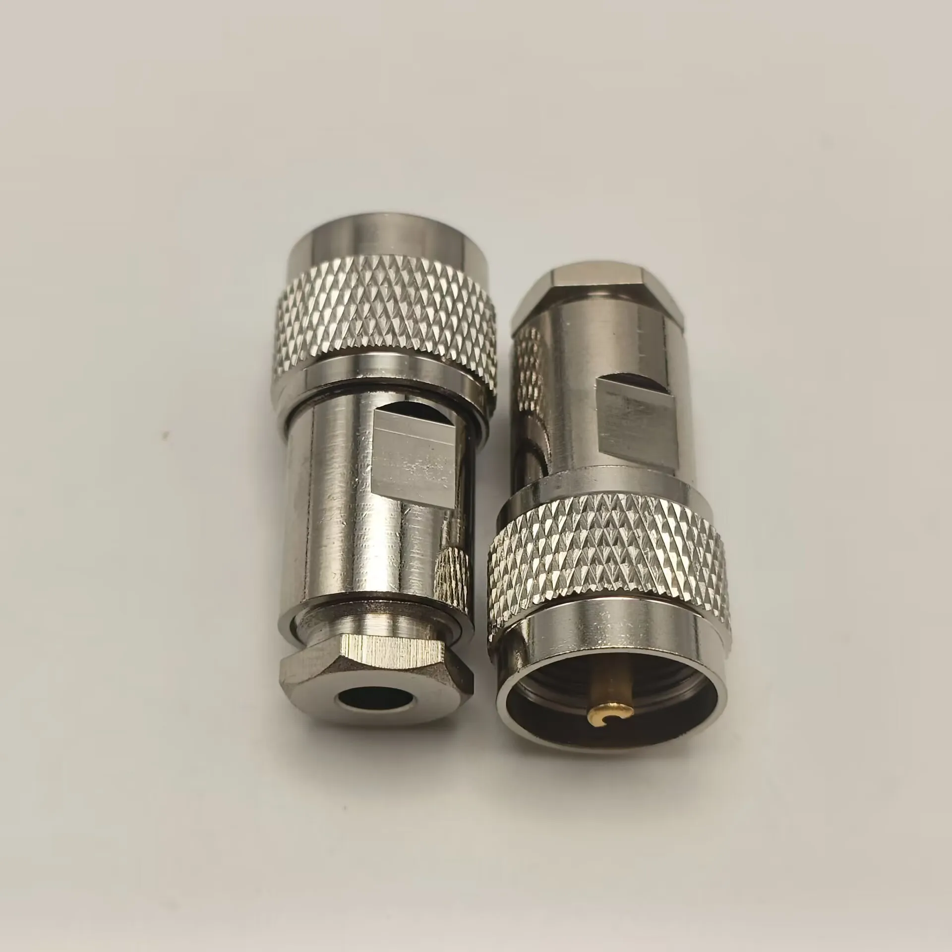 1 szt. Złącze UHF PL259 męski zacisk wtykowy RG58 RG142 LMR195 RG400 prosty adapter kablowy