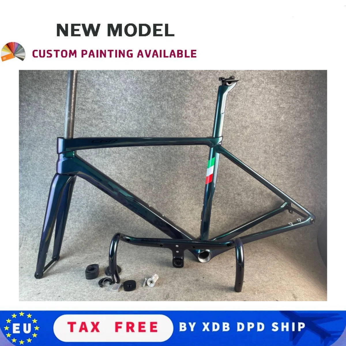 

2024 C68 Carbon Road Frame C68 Bike Frame Disc Brake T47 Full Carbon Road Bike Frame Racing Frame Handlebar