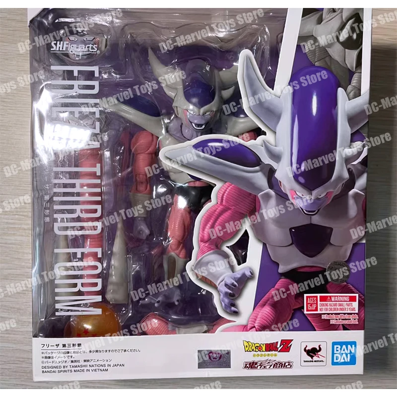 Original Bandai S.H.Figuarts serie Shf Dragon Ball Z Frieza tercera forma Sdcc Anime figura de acción regalos en miniatura Juguetes