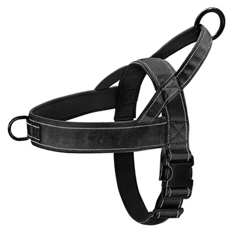 Tactisch anti-trek hondenharnas - 1000D nylon verstelbaar voor grote honden, buitentrainingsvest met handvat en reflecterend