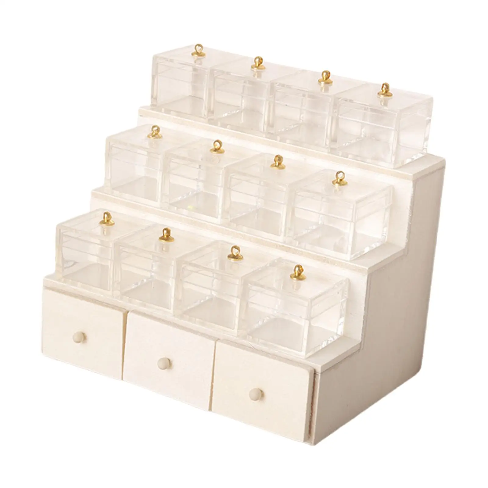 Présentoir en bois pour maison de poupée 1:12, étagère Miniature pour fruits et légumes, Micro paysage Diorama, cuisine, décoration de maison de poupée