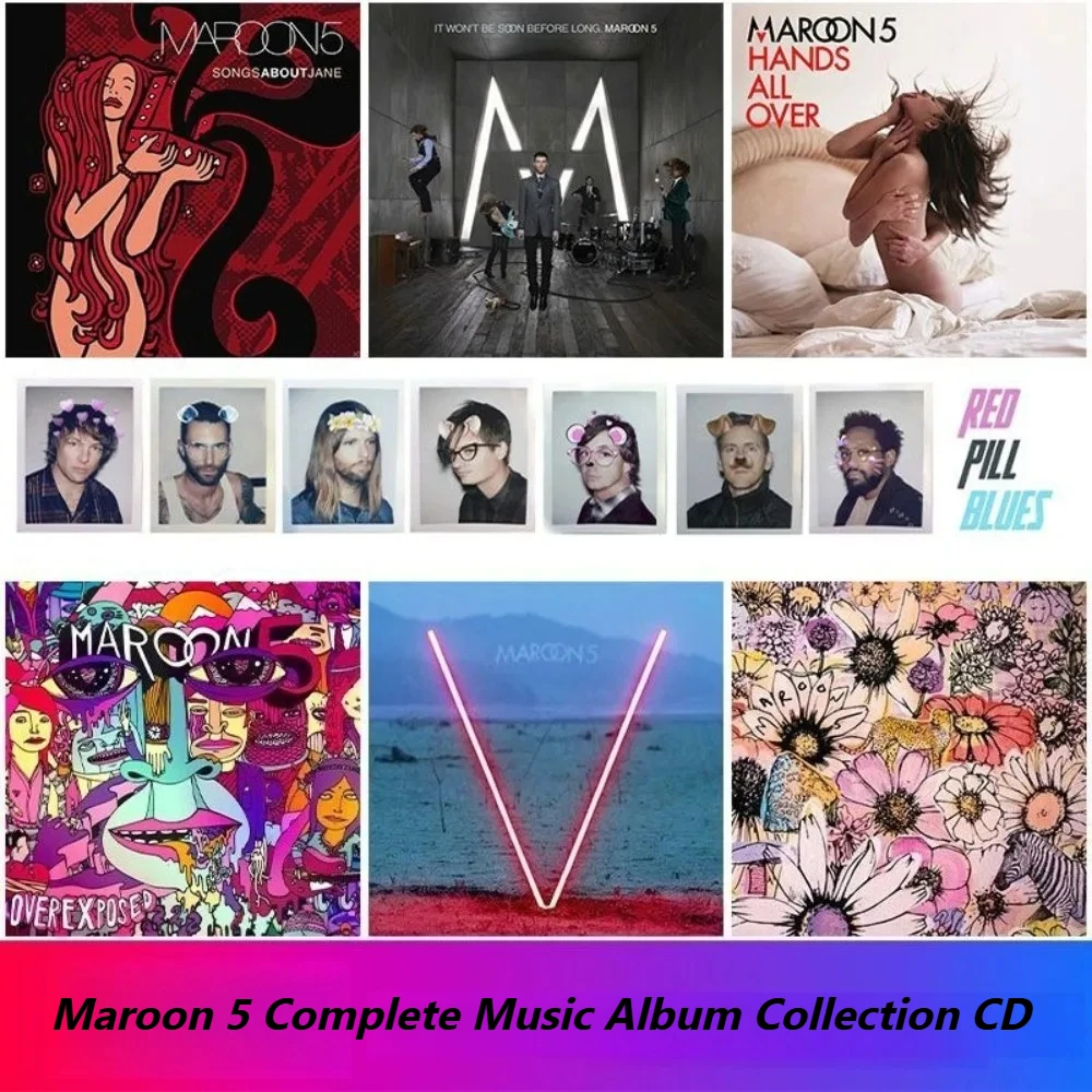 

Maroon 5 Complete Studio Albums Collection CD Only – Timeless Pop-Funk & Soulful Vocal Hits for Devoted Fans & Music Collectors