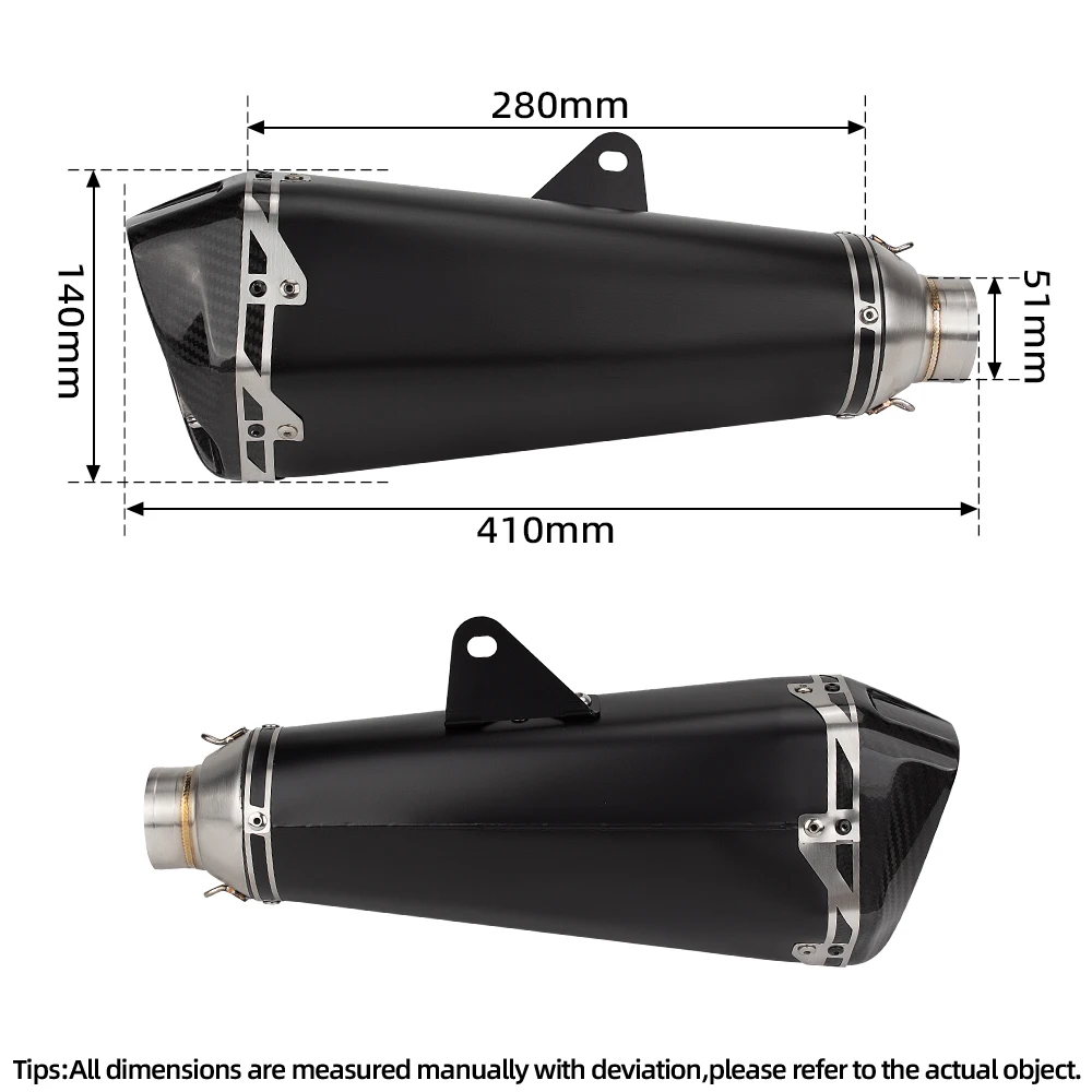 450SR Exhaust Slip on Line Pipe For CFMOTO 450NK 450SS 450 SR/SS/NK Motorcycle Exhausts Tube Sport Racing Delta Race Muffler