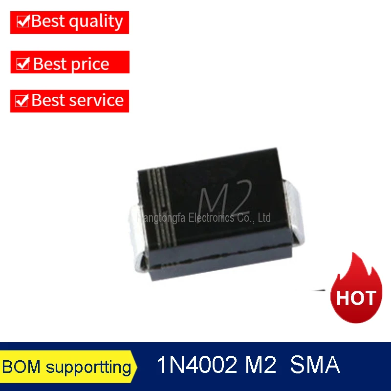 10PCS/Lot Rectifier Bridge M1 M2 M4 M7 SMA 1N4001 1N4002 1N4007 1N4004 SMAF   A7 SOD123 SMD New Rectifier Diode