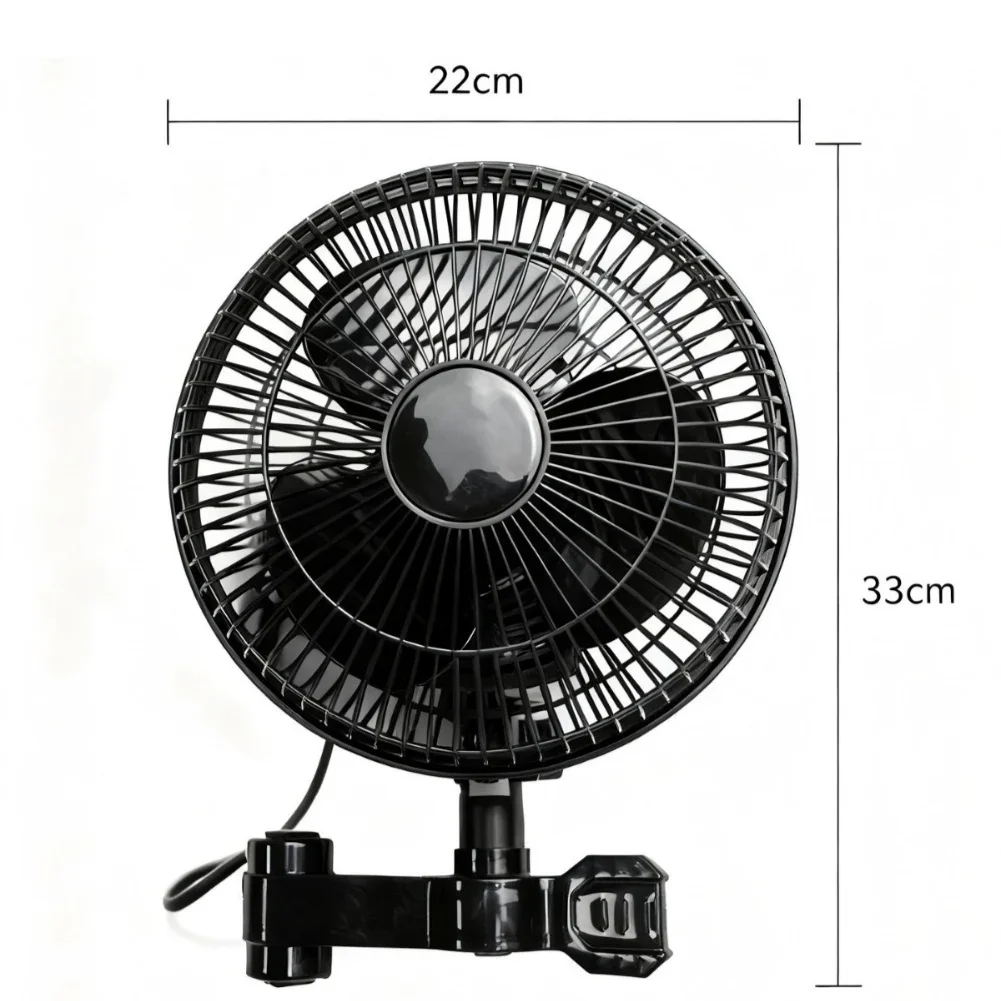 2PC 6 Inch Oscillating Clip Fan Adjustable Speed 90 Degree Rotation Silent Airflow For Grow Tent Plant Care Accessories Tool Set