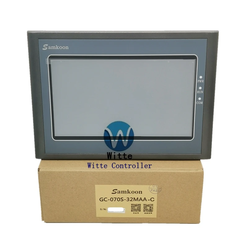 7 بوصة Samkoon GC-070-24M-C GC-070-32MAA-C GC-070S-32MAA-C HMI + PLC DC24V ذاكرة شاشة تعمل باللمس 128 متر فلاش 64 متر DDR