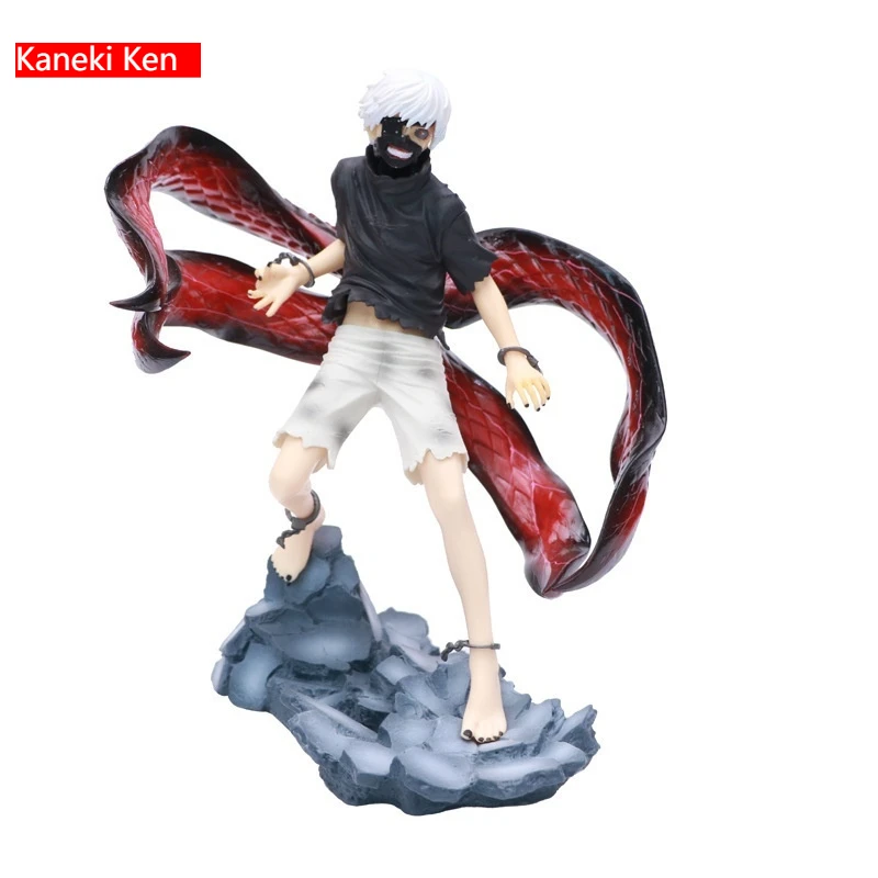 21cm Tokyo Ghoul Anime Figures Kaneki Ken Action Figure Double Head Gk PVC Statue Figurine Model Doll Decoration Ornaments Toys