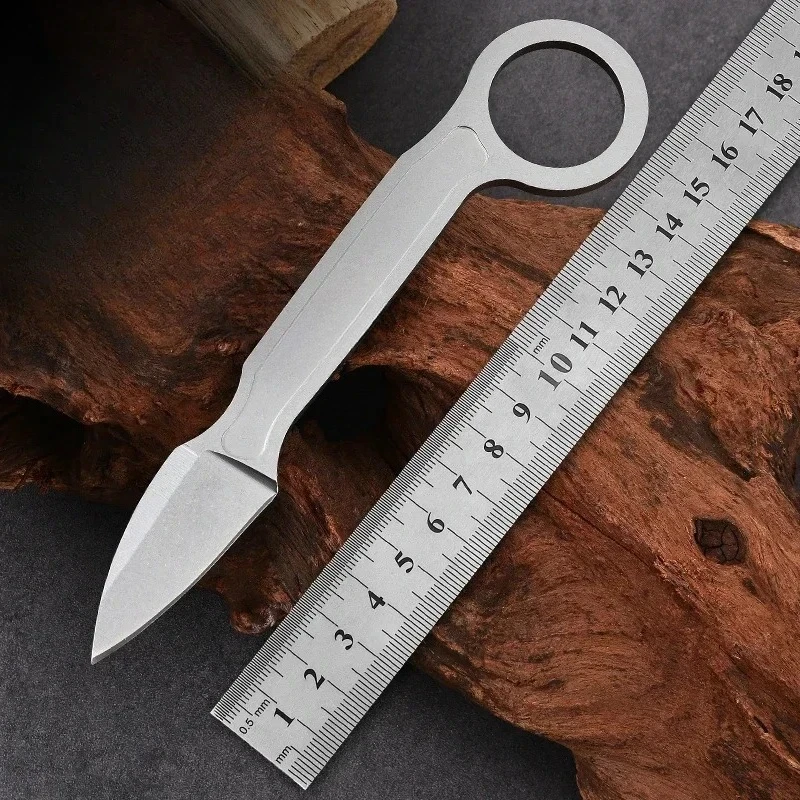 2025 New knife +K sheath Outdoor small straight knife, high hardness survival knife, camping EDC portable,utility  Pocket knife