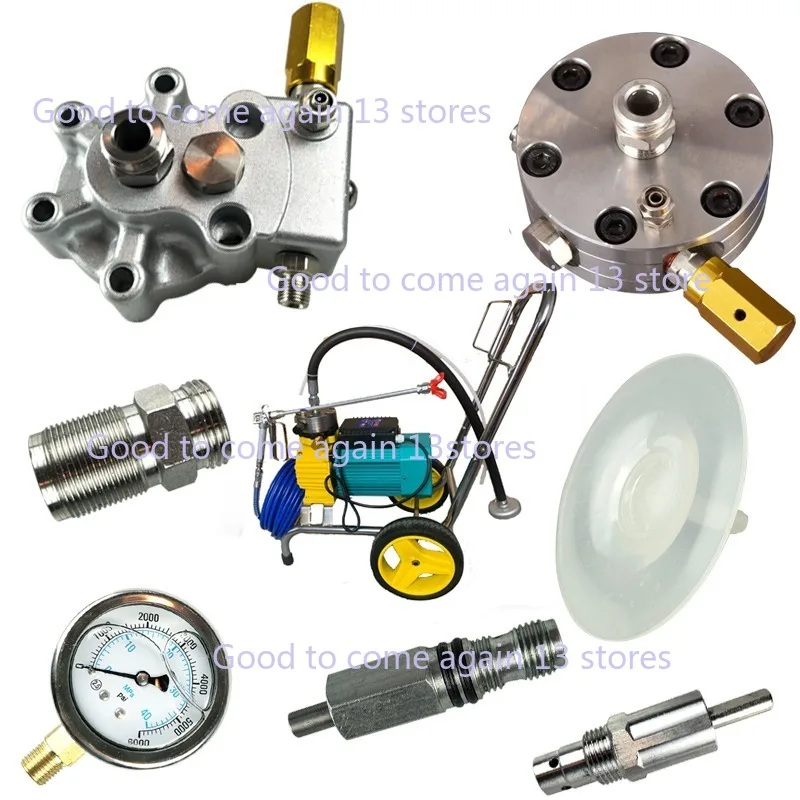 Airless High Pressure Spraying Machine Fittings Diaphragm Machine Latex Paint Spraying Machine Top Cover Aluminum Block