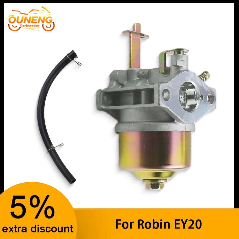 EY20 Carburetor Assembly With Fuel Pipe For Robin EY20 RGX2400 EH12-2D Motor Generator Water Pump Replacement Carb