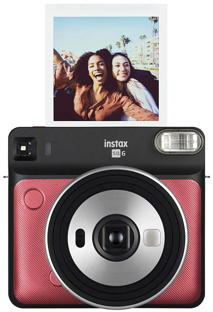 Instant camera Fujifilm instax square SQ6 instant film  (ruby red)- gift for Anniversary