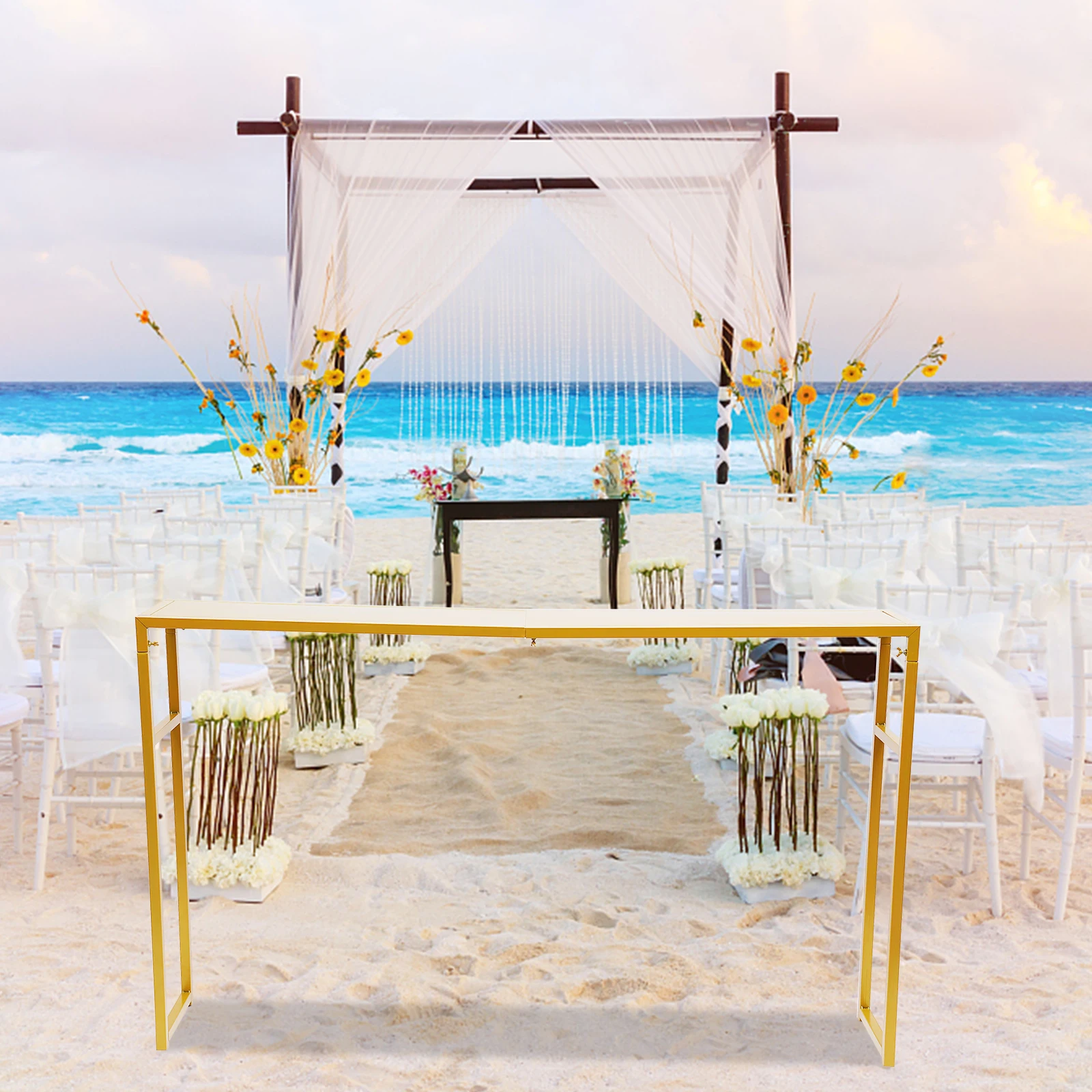 

Wedding Flower Stand Wedding Centerpiece Decor Rack Backdrop Rack Gold Decor Birthday Engagement Stand Indoor/Outdoor