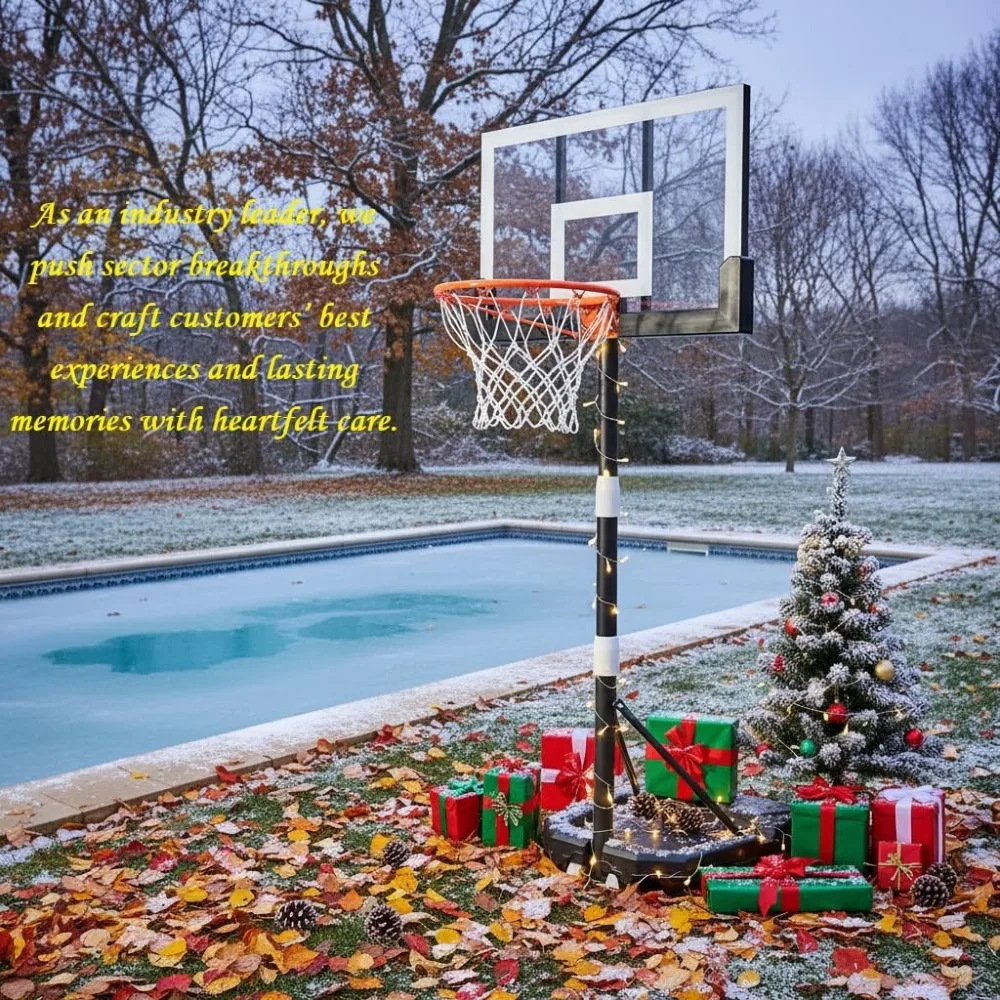 طوق كرة سلة للأطفال قابل للتعديل مقاس 29 بوصة، ارتفاع 3.2-7.2 قدم، لعب حمام السباحة والخارجي للأطفال والكبار #4