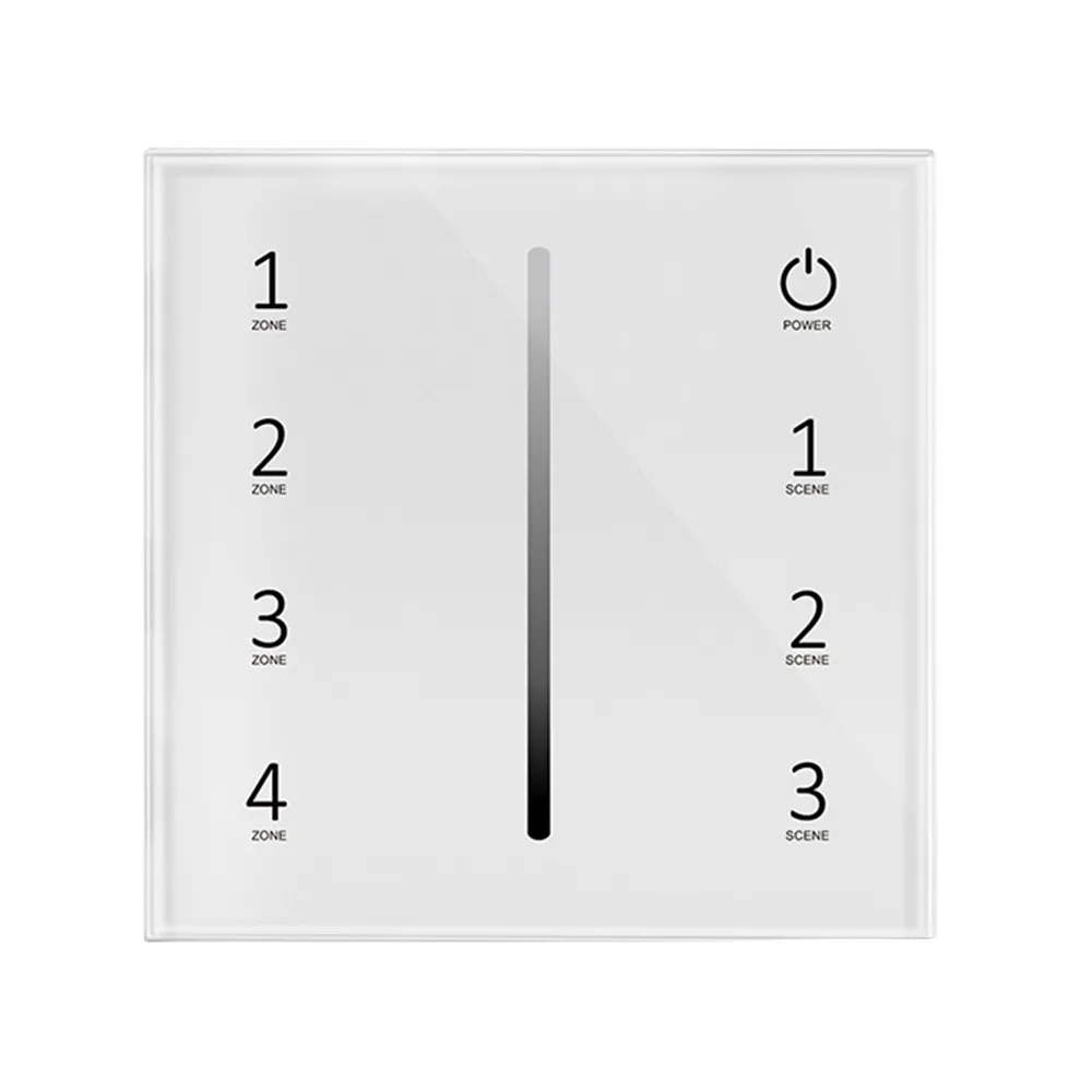 2.4G Rf Dimmer Paneel Afstandsbediening Led Strip Controller Touch Glas Draadloze Dmx512 Master Voor Single/Dual Color/Rgb/Rgbw Ledstrip