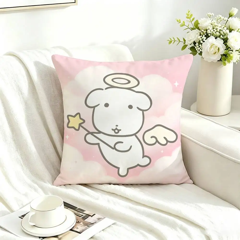 Cute Ganadi D-Dog  Square Double-Sided printed Pillow Case Bedroom Bedside Pillow Sofa Cushion Cover