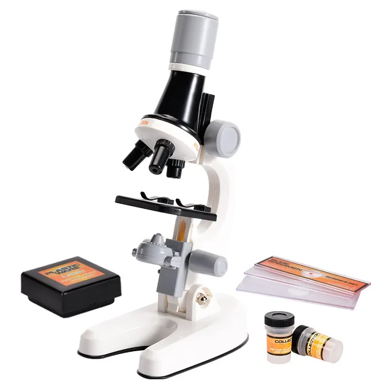 Children's Microscope Student Science Laboratory Equipment Biological Specimen Science Toy Set Educational Toys