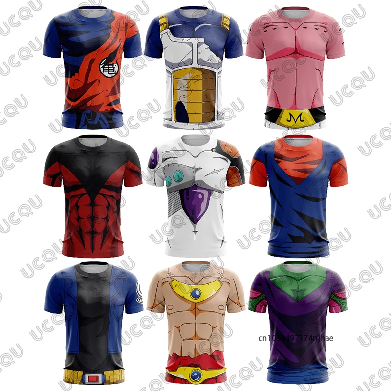 

2026 японского аниме Dragon Ball 3D принт мужская футболка для косплея летние трикотажные футболки с короткими рукавами быстросохнущие спортивные топы для детей/взрослых