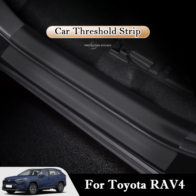 لتويوتا RAV4 2015-2025 عتبة السيارة قطاع ملصقات واقية الباب الجذع خدش أثر مقاومة ملصقات السيارات الداخلية
