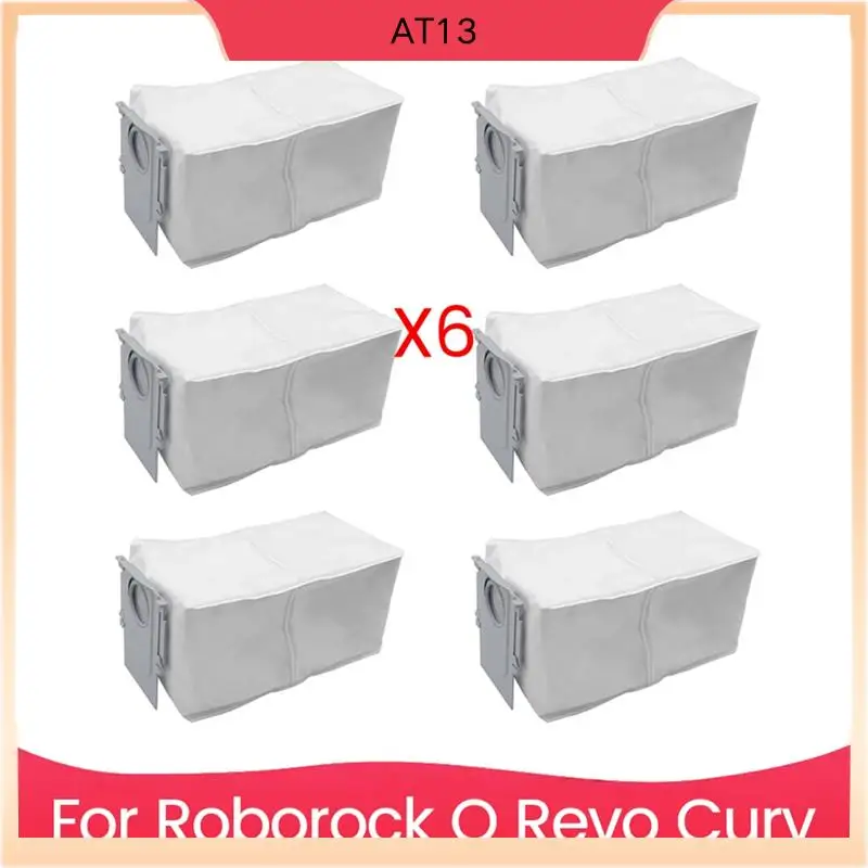 

AT13 6PCS Vacuum Cleaner Dust Bag Set For Roborock Q Revo Curv Vacuum Cleaner Accessories Replacement Dust Bag Parts