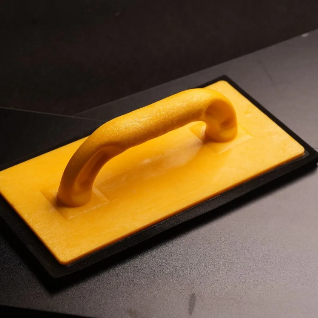 Yellow Handle Black Base Grouting Tool PP Scraper for Tile Installation